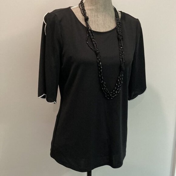 CALVIN Klein Black Short Sleeve Top - Picture 10 of 14